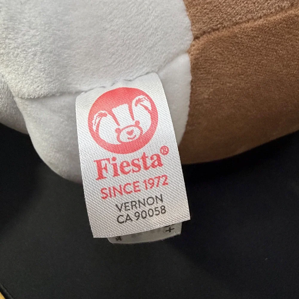 Fiesta Catpawccino Plush Toy ‎ 13 Inch Orange Coffee Cup Cat Squishy C22265